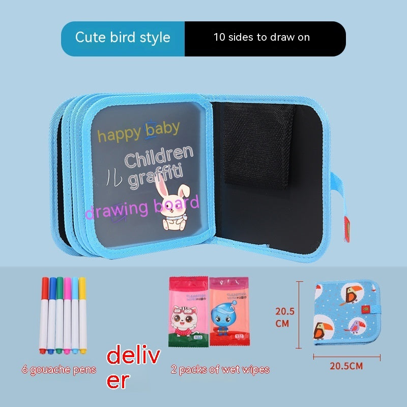 10 Sided Kids Picture Book Graffiti Drawing Board Educational
