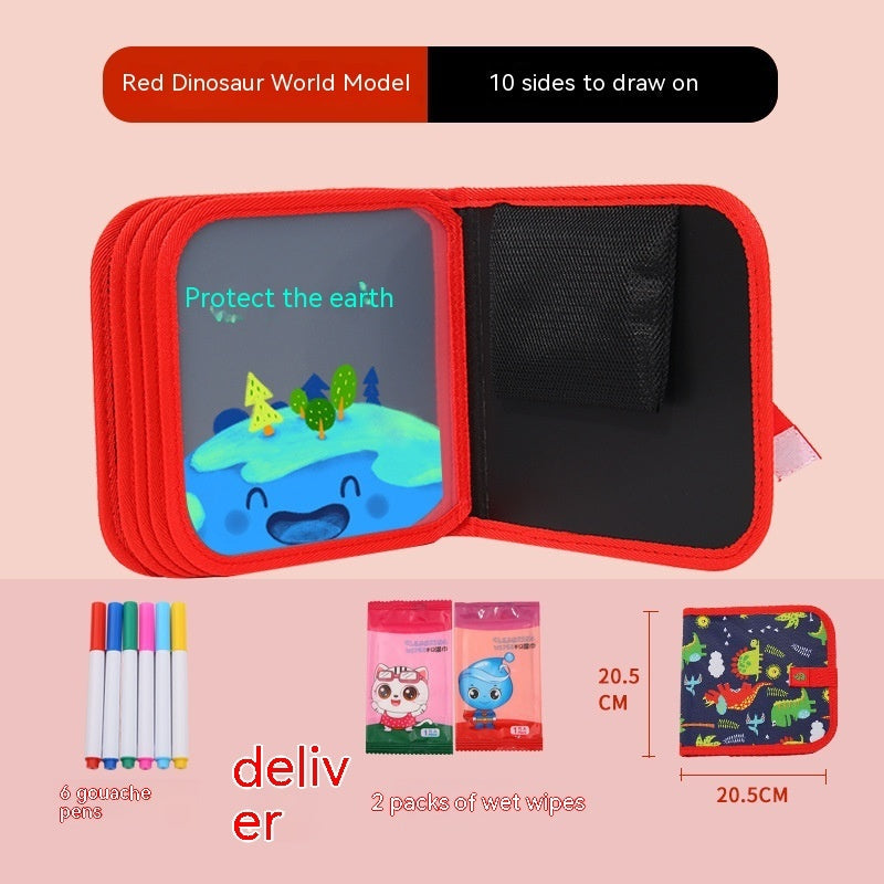 10 Sided Kids Picture Book Graffiti Drawing Board Educational